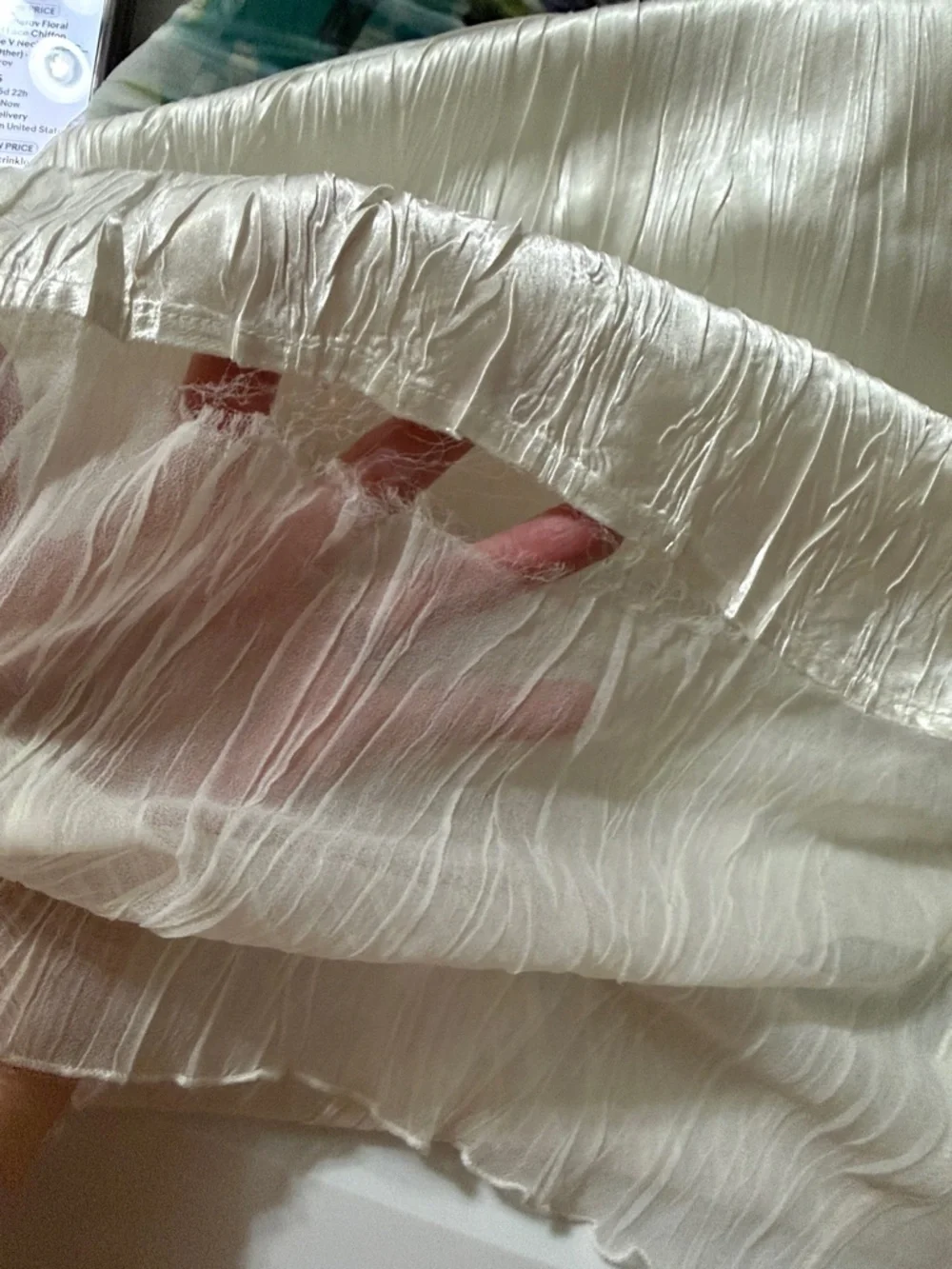 Gorgeous KOMAROV FLORAL CRINKLE MIDI FIT - Flared DRESS Women’s size Medium - Picture 9 of 12